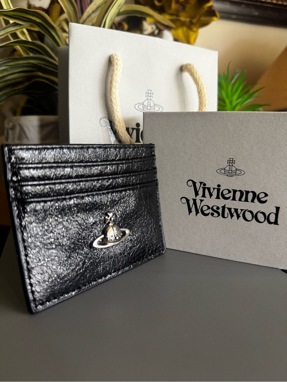 Vivienne Westwood Flat Card Holder Black